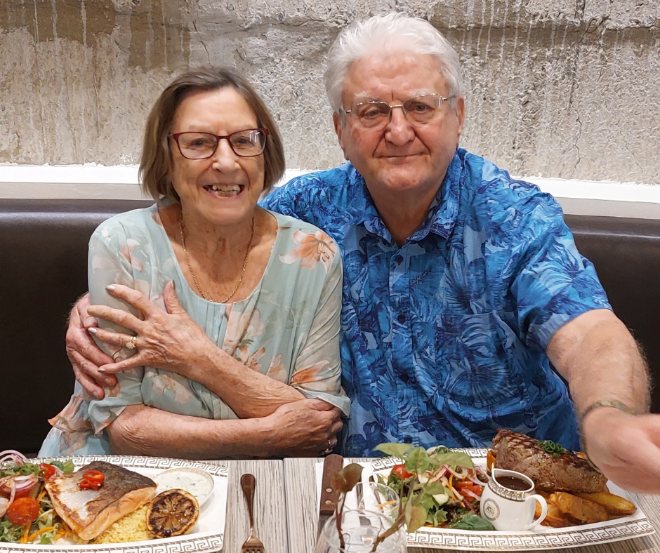 Ingenia Gardens Seniors Community Residents - Don and Gladys on honeymoon