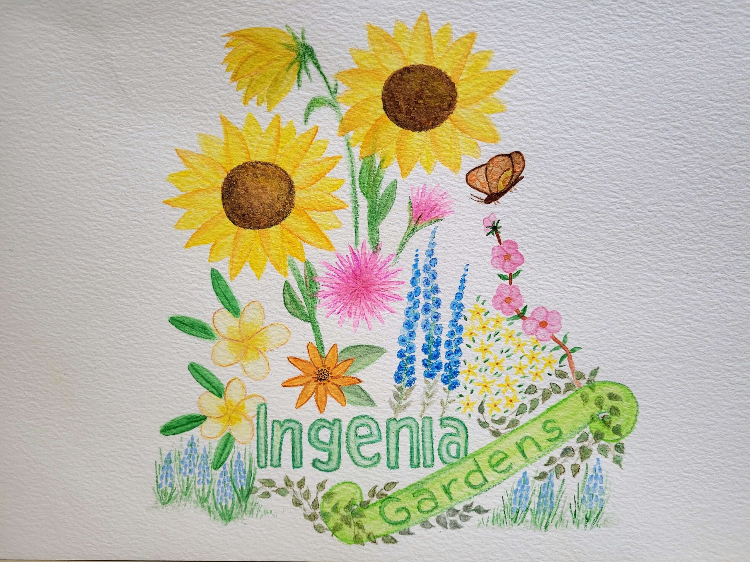 Ingenia Gardens Tea Towel Art Contest - VIC Runner Up