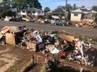 Residents remember floods a year on