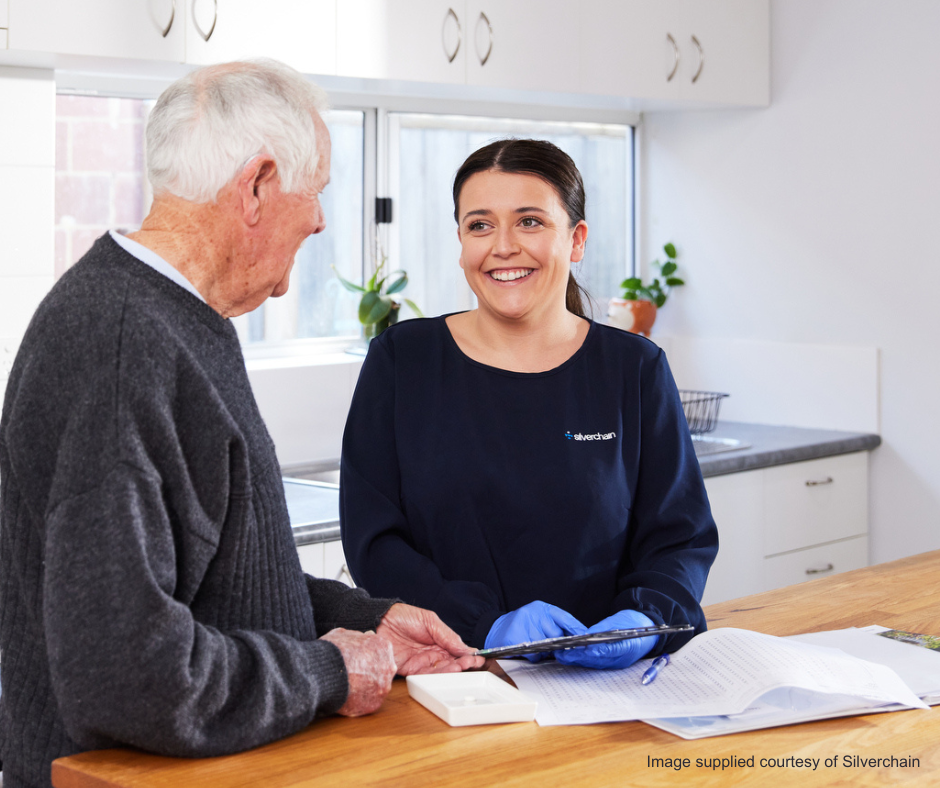 Silverchain Client Liaison with a resident